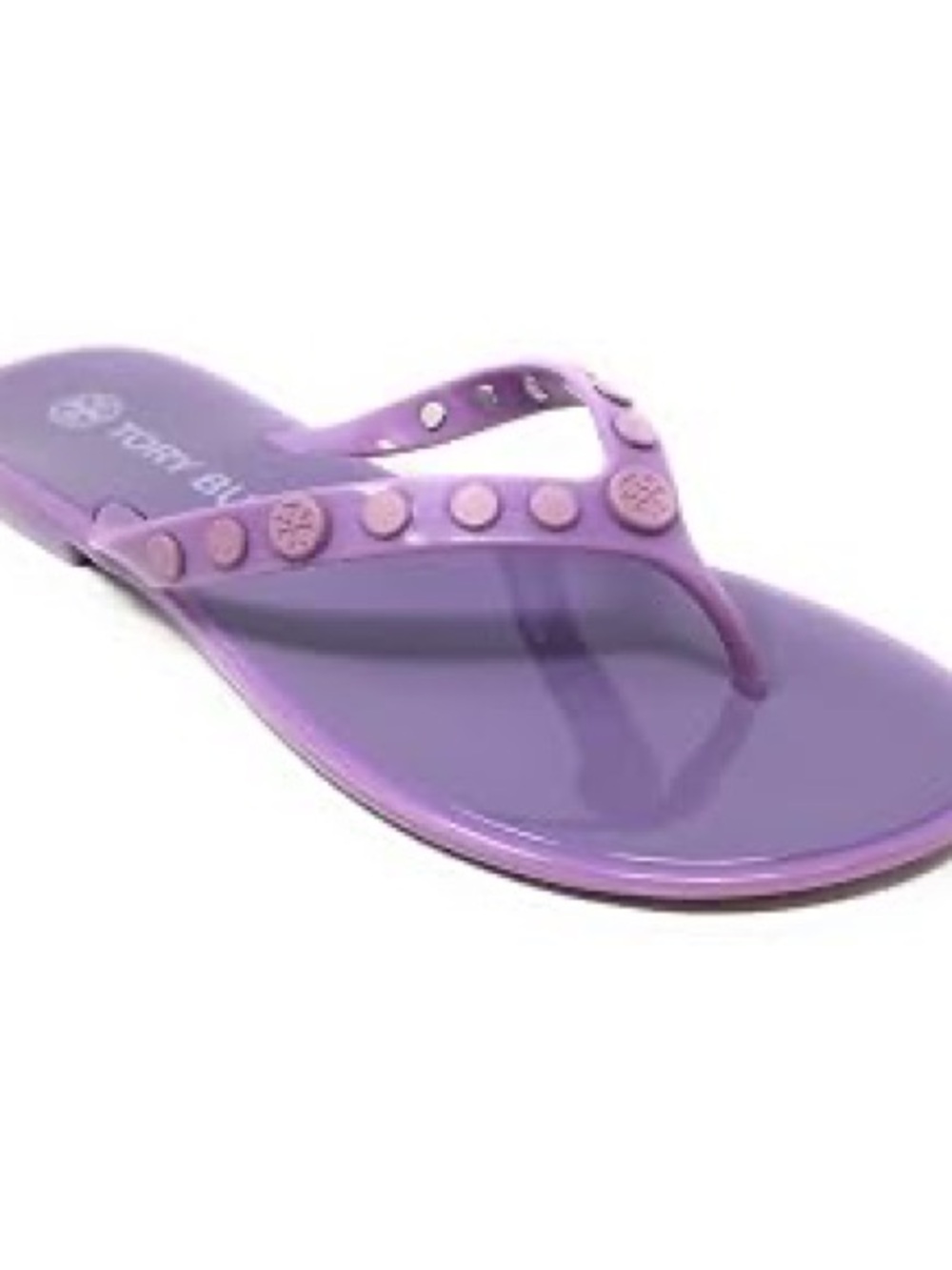 Tory Burch Women's Studded Jelly Thongs Sandals Flats Size 7